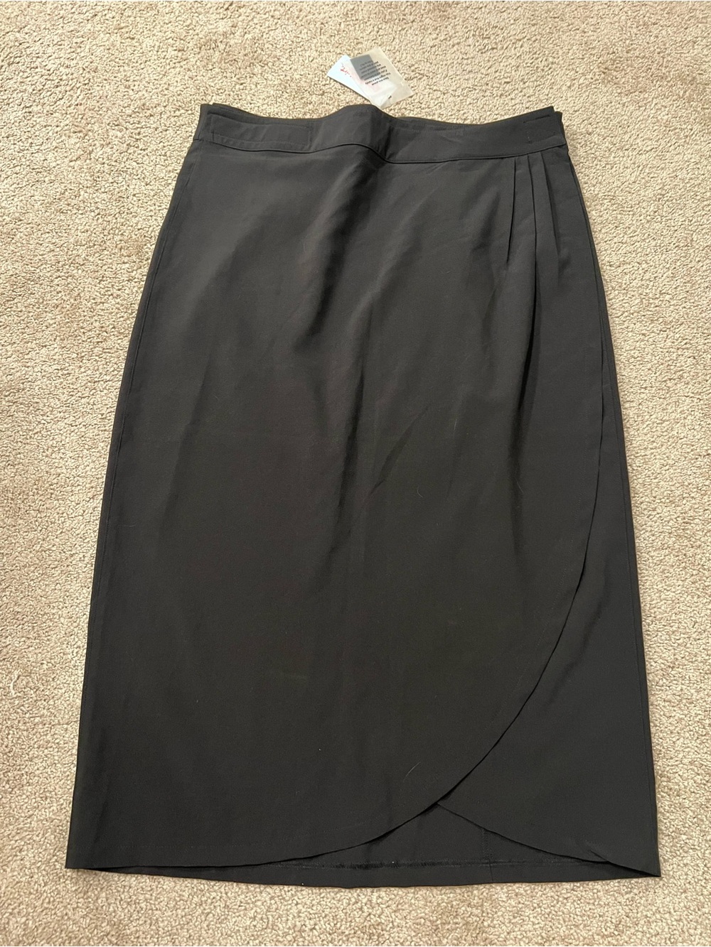 RipSkirt Hawaii style 300 Full Length Wrap Maxi Skirt Pockets Black Travel Sz L